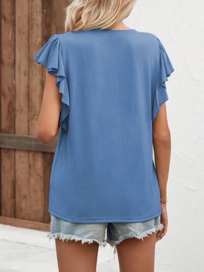 Notched Cap Sleeve T-Shirt – product image 2