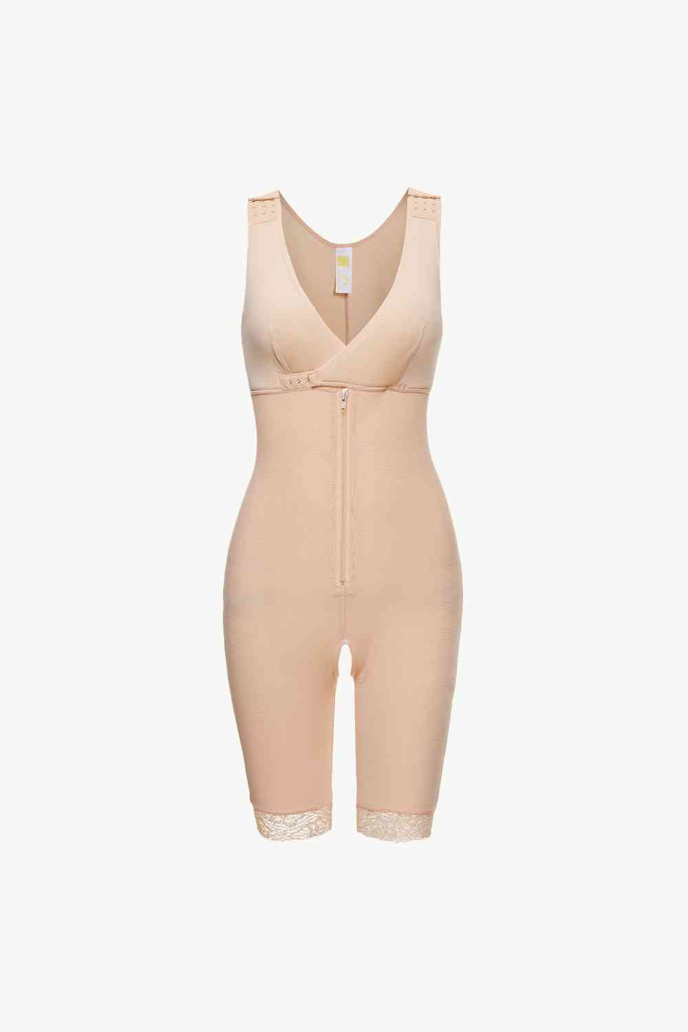 Full Size Lace Trim Shapewear with Zipper – product image 4