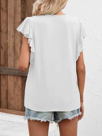 Notched Cap Sleeve T-Shirt – product image 8